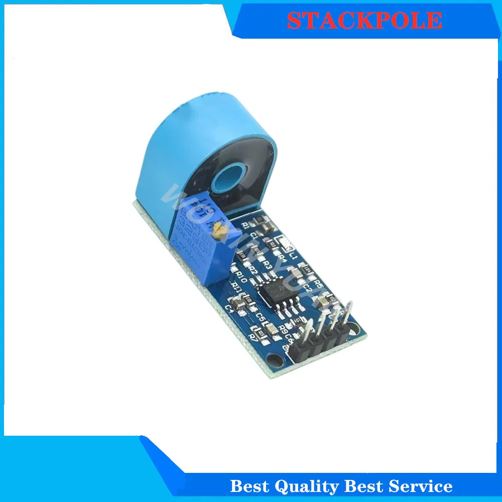 Módulo de transformador de corriente monofásico, Sensor de corriente para Arduino, rango 5A, salida activa de CA, precisión integrada