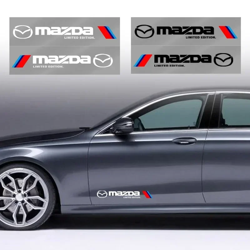 

2PCS Car Side Body Sport Stickers For Mazda CX-5 CX-30 Mazda 3 Auto Decal Styling Accessories