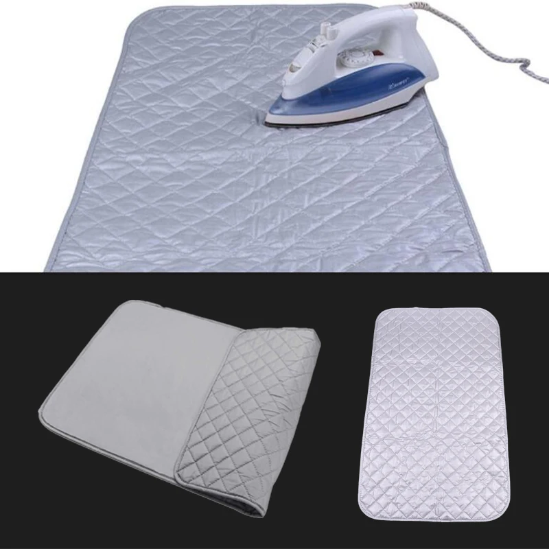 Table Top Ironing Mat Laundry Pad Portable Travel Clothes Protector Board Press Heat Blanket Iron Board Alternative Cover