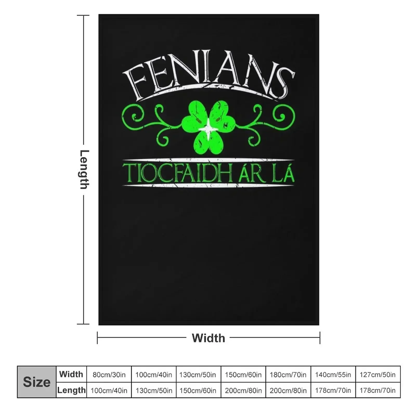 Irish Republican Our Day Will Come Ireland Throw Blanket couch cozy soft plush fuzzy picnic outdoor blanket
