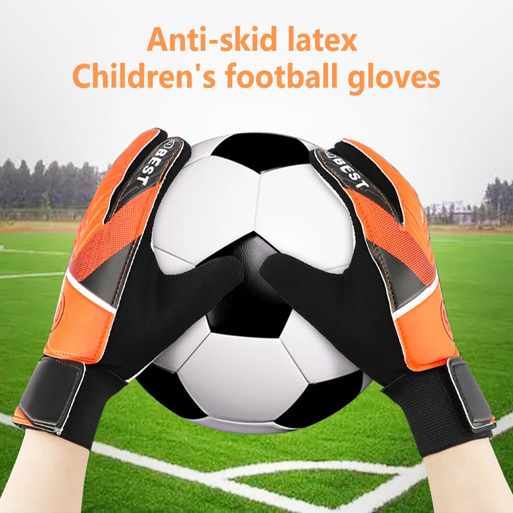 Soccer Goalkeeper Gloves For Kids Anti-collision Non-slip Breathable Latex Goalkeeper Gloves for Boys Girls