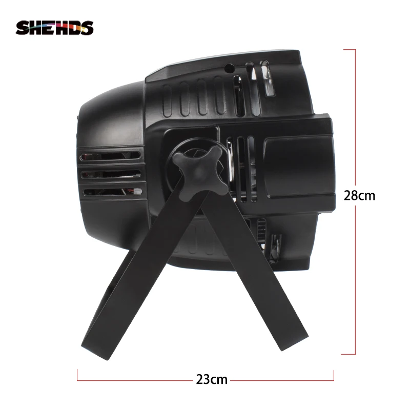 Imagem -03 - Shehds-led Zoom Par 18x18w Rgbwa Mais Iluminação uv Alumínio Dmx 512 Stage Light dj Disco Bar Ktv Concert Theater