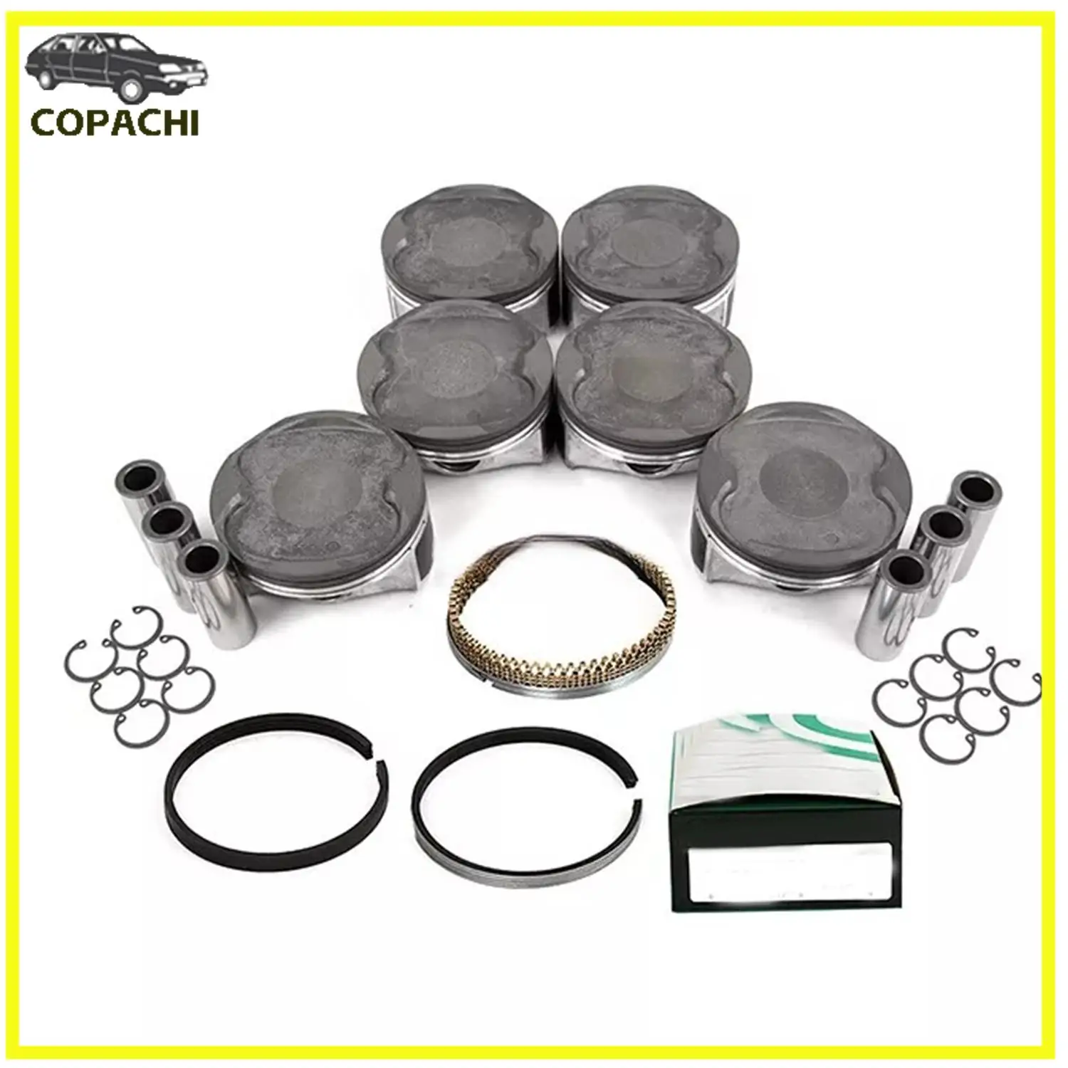 6pcs 2GRFE Engine Pistons&Rings Set 13101-0P053 For 2005-2015 Toyota Avalon Camry RAV4 Lexus 3.5L Car Accessories Replacement