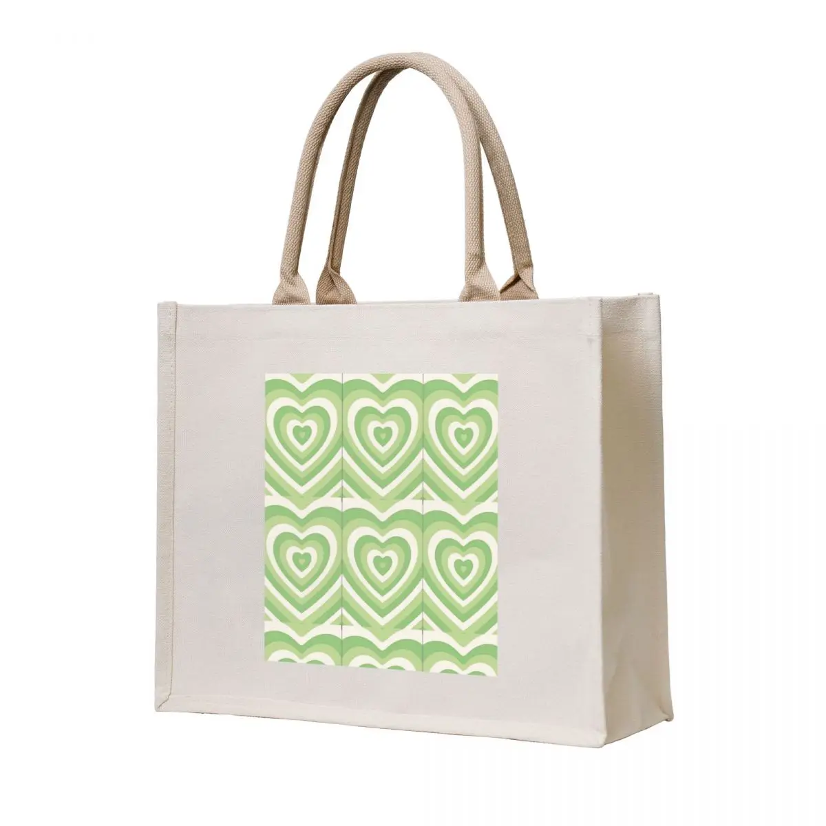 

Green heart Tote Bag canvas bags Reusable bags ecological bags