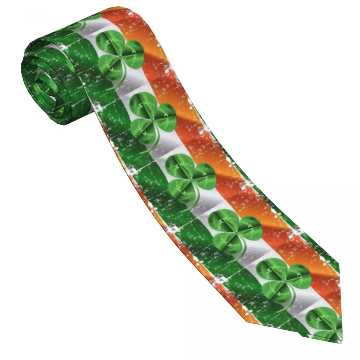 

Ireland Irish Shamrock Tie St Patrick Day Leisure Neck Ties Retro Trendy Neck Tie For Men Women Collar Tie Necktie Birthday Gift