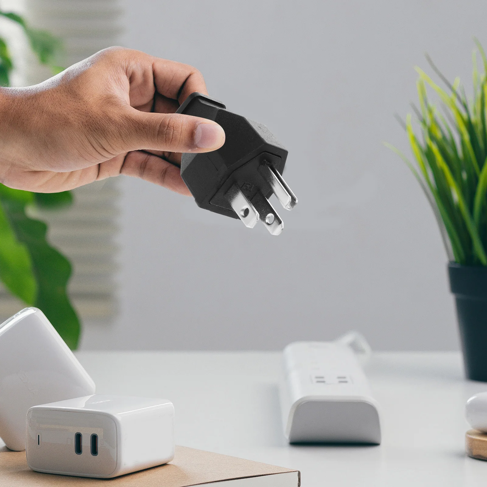 

Electric Male Replacement Plug Us 15a 125V Detachable Assembly Extension Cord Repair Grounding 3 Prong Plug Electric Plugs