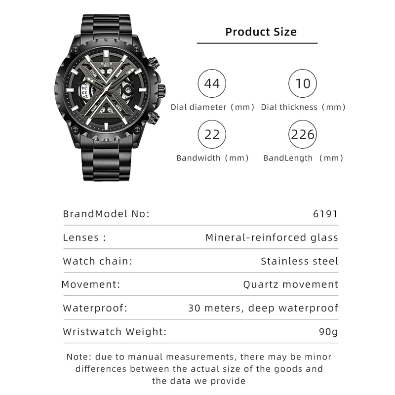 Reloj de cuarzo a la moda para hombre, marca superior de lujo, totalmente de acero, reloj deportivo resistente al agua para negocios, reloj Masculino + caja 2025 nuevo