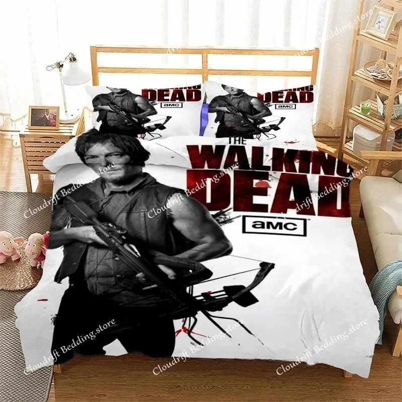 The Walking Dead Duvet Cover 3D Exquisite Anime Cartoon Digital Print Bedding Set Comforter Bed Youth Home Decor Boys Gift