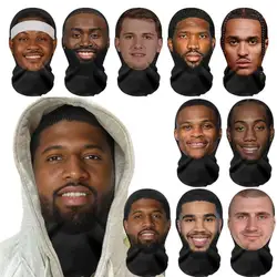 Full Face Mask 3D Printed Ball-game Star Face Mask Funny Head Cover Riding Scarf Cosplay Headwear For Men Party Supplies