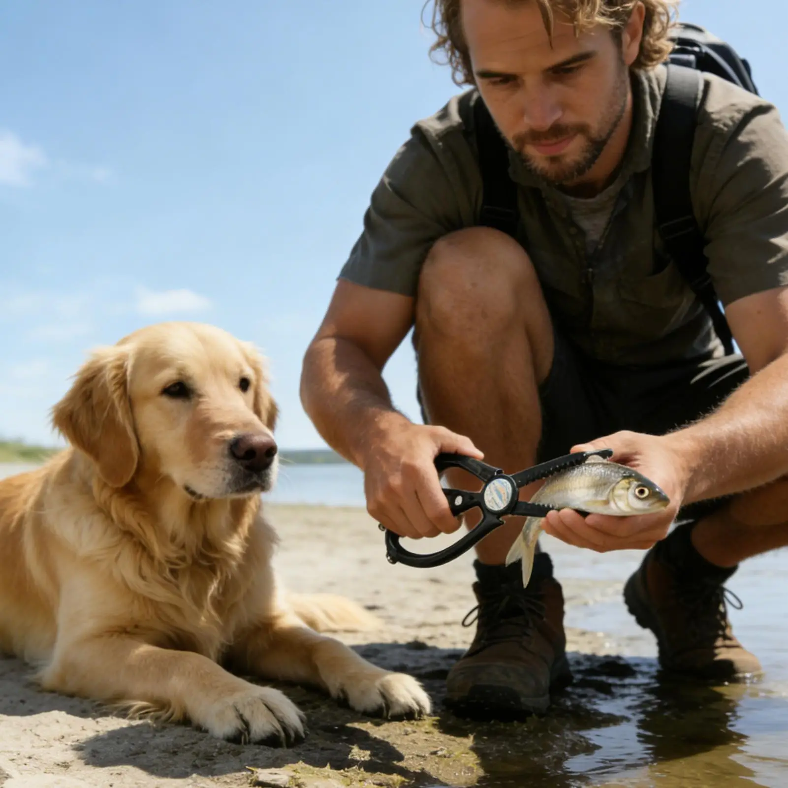 

Захват для рыбы с эргономичной ручкой, многофункциональный, для ловли баса, форели, сома, в пресной и соленой воде, на берегу, с причала, в реке