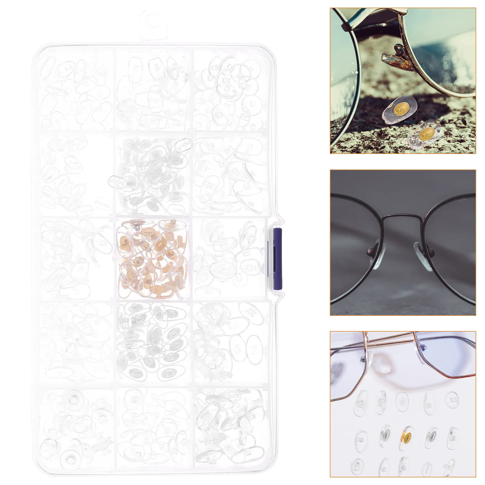 

1 Box Soft Silicone Nose Pads for Eyeglasses Anti Slip Comfort Fit Nose Protectors Universal Size for Prescription Sunglasses