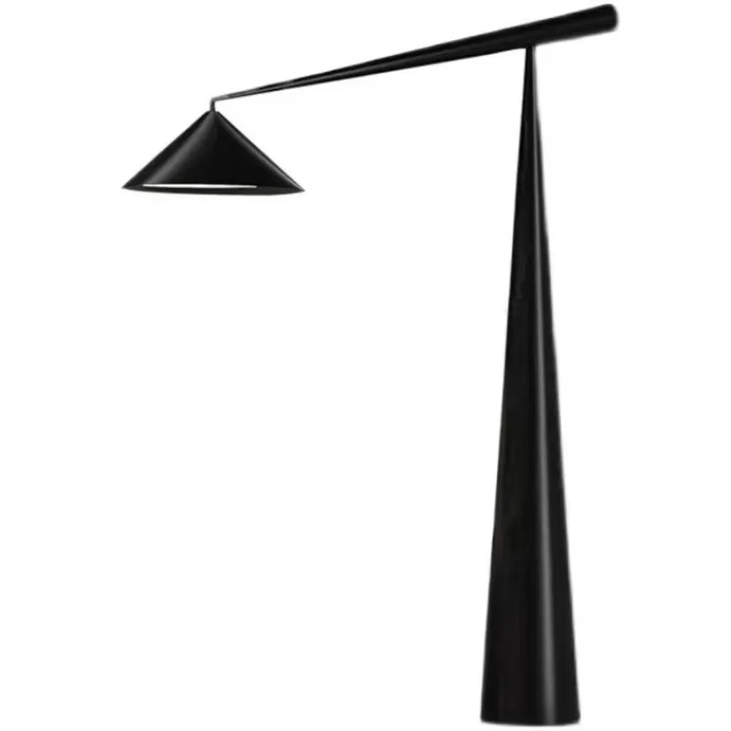 Minimally curved designer's creative Nordic corner contemporary hotel living room floor lamp