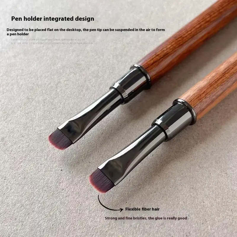 Sandalwood Detail Nail Design Art Pen High Quality Short Hair Nail Phototherapy Pen Nail Construction Carving Pen