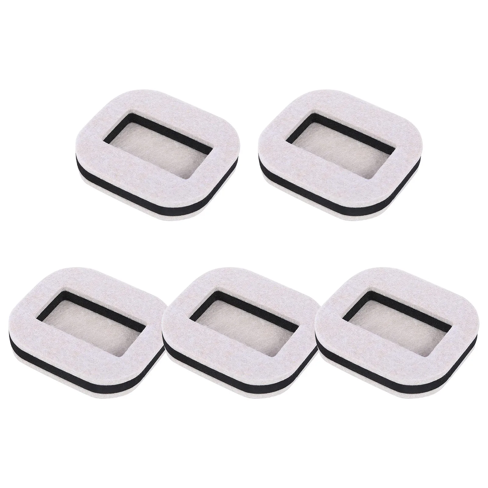 

5PCS Felt Caster Cups Anti-Sliding Furniture Coasters Non-Slip Pad Holder Prevents Scratches Anti Noisy Bed Chair Wheel Stops