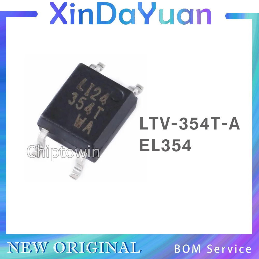 10pcs/100pcs LTV-354T-A  EL354 SOP-4  LTV354 LTV-354 354T Optocoupler DC-IN 1-CH Transistor DC-OUT 4-Pin Mini-Flat