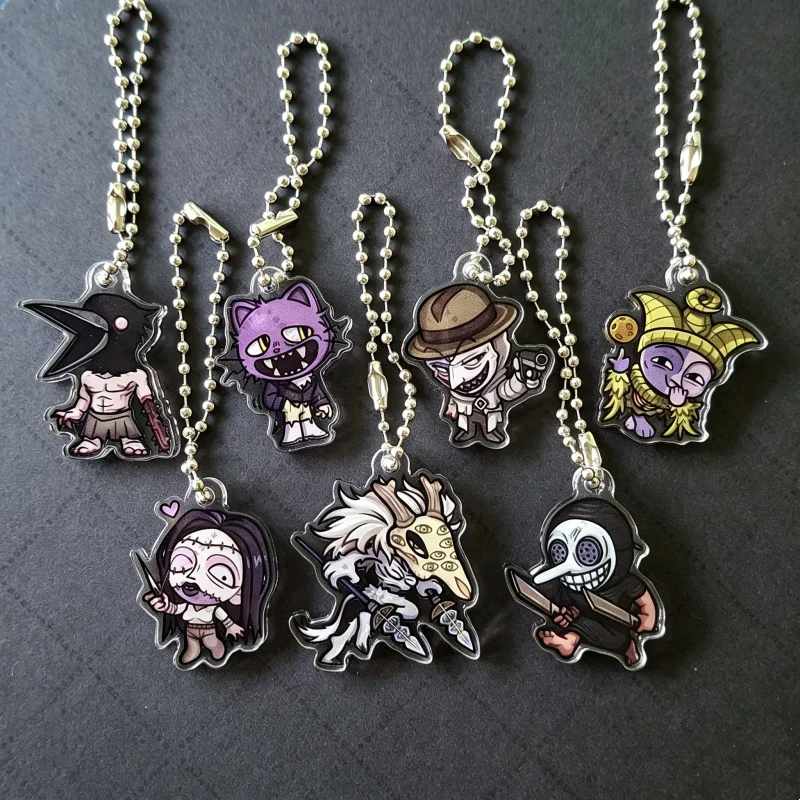 Fear and Hunger Acrylic Keychain Set Silly Chibi Enemies Charms Prehevil RPG Horror Game Merch Bag Pendant Ornament Gift forFans
