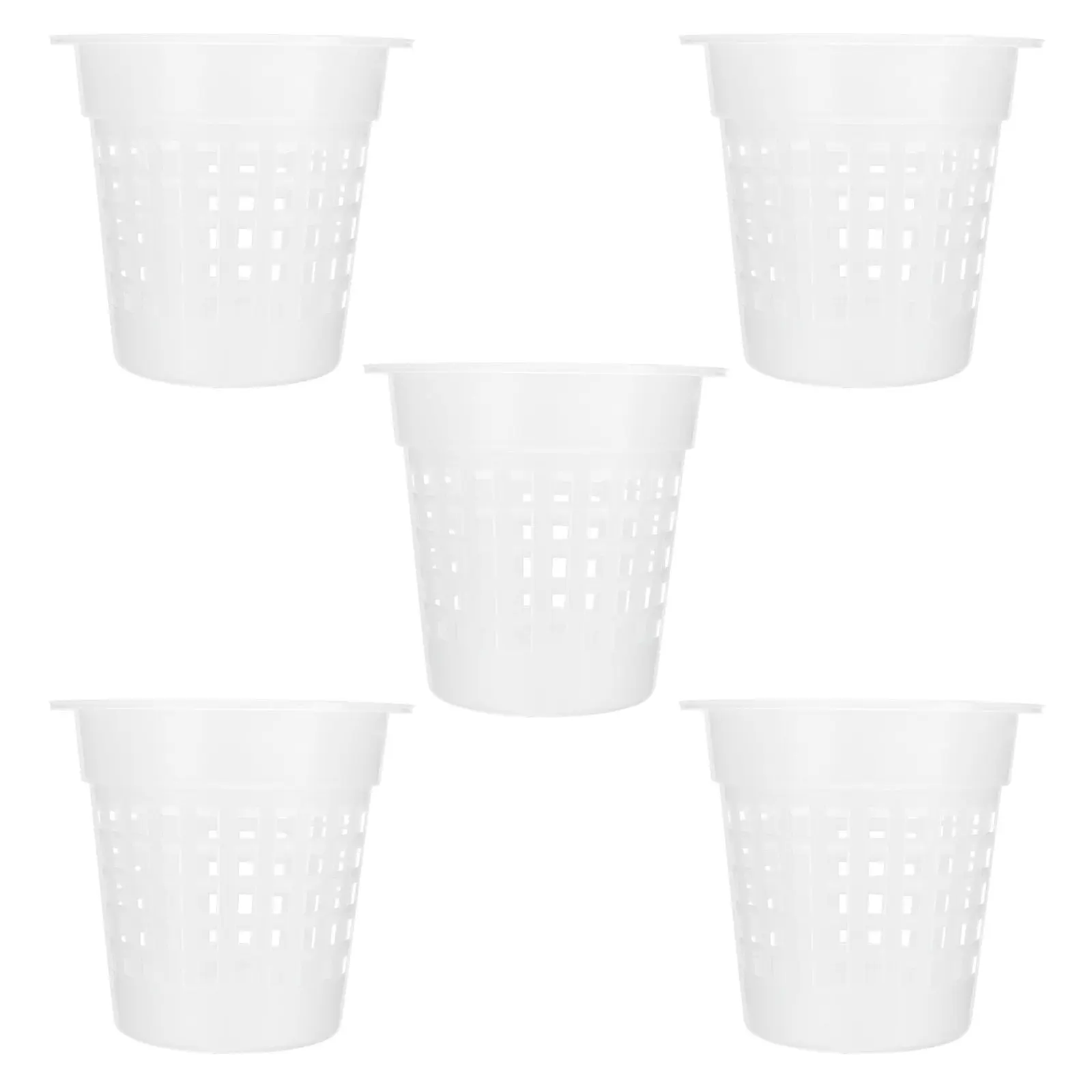

5Pcs Control Root Orchid Pots Plastic Planting Containers Breathable Flower Planters for Coffee Shop Home Office Gardening