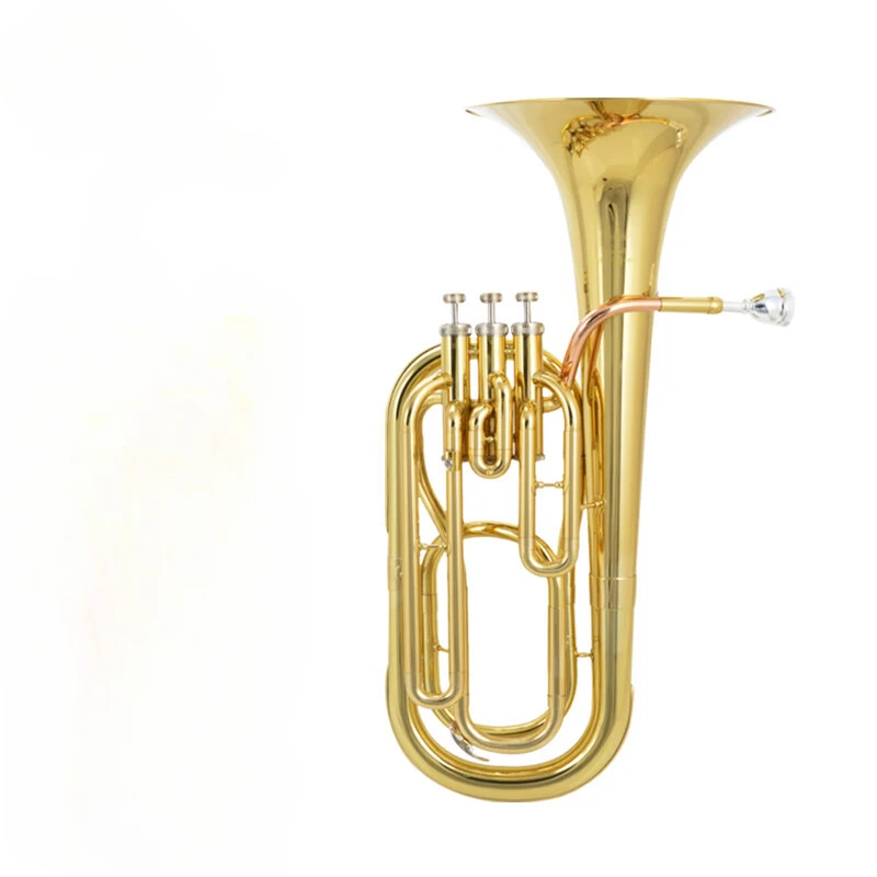 

Good Brass Gold Lacquer Bb Tone Euphonium