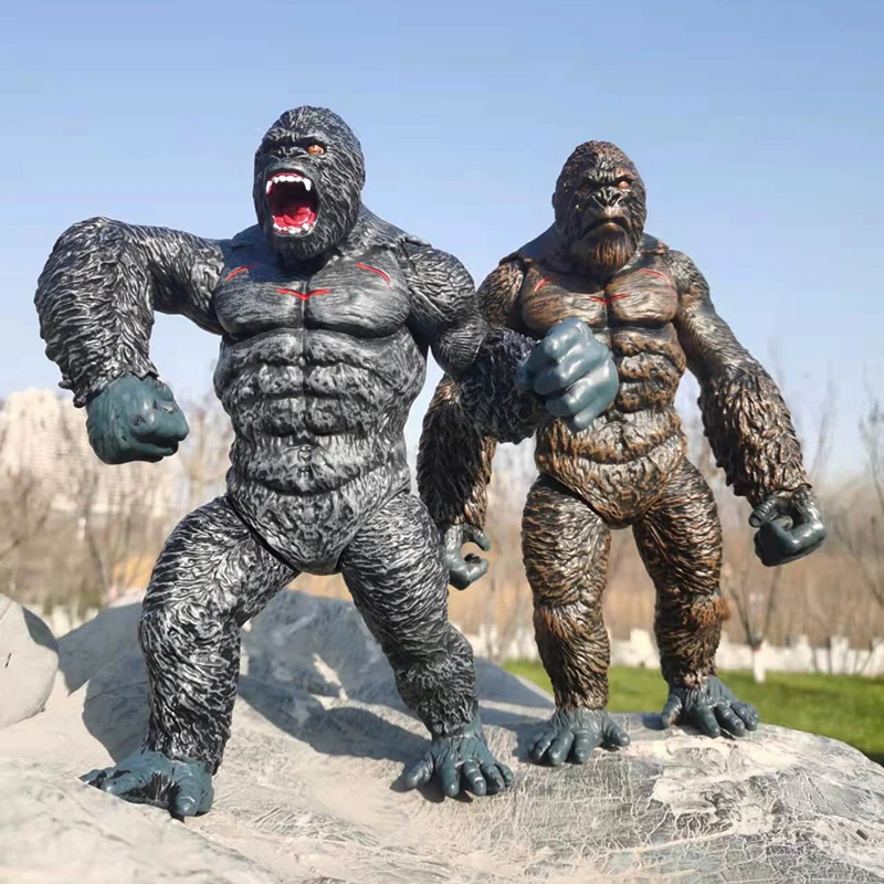 Godzilla König Kong Film Schädel Insel Gorilla Kingkong Figur große weichen kleber Sammlung Action-figur Modell Spielzeug Geschenk