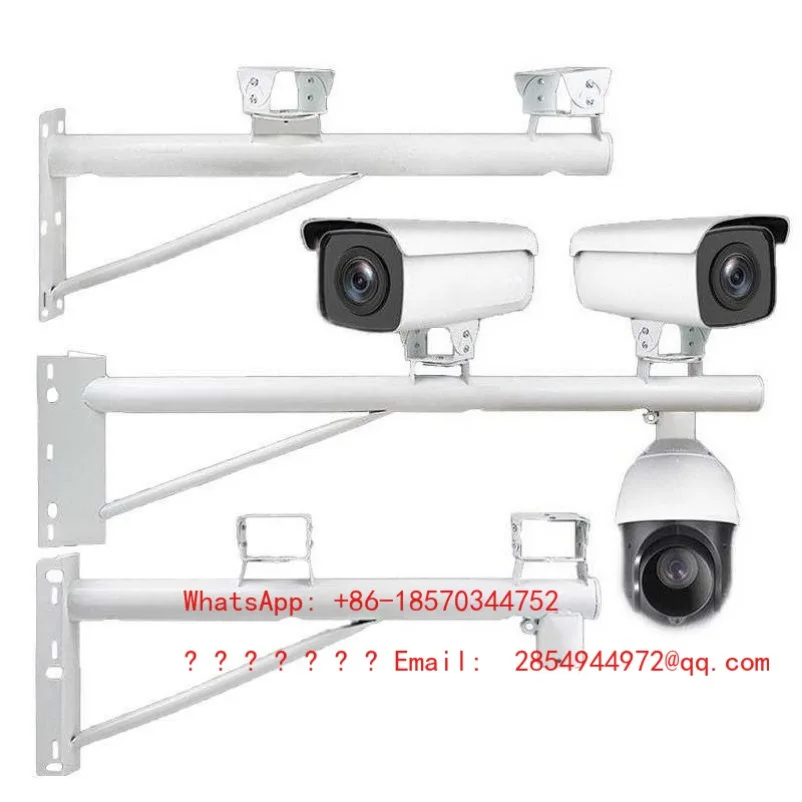 Surveillance Camera Bracket Lengthened Outdoor Corner Cross Arm Column Pole Hoop Wall Installation