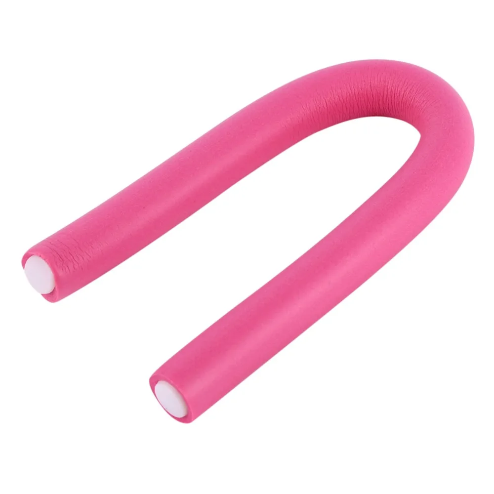 10Pcs/Set Soft Foam Soft Hair Rollers Bendy Rollers Flexi Rods Heatless Curler Rollers 8mm Diameter 24cm Length