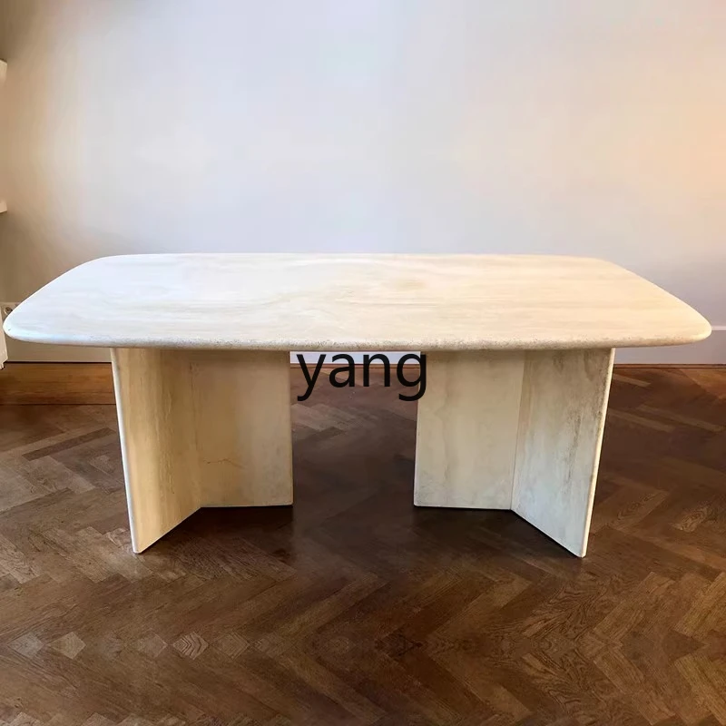 LZR light luxury high-end home small apartment wabi sandy wind creative marble