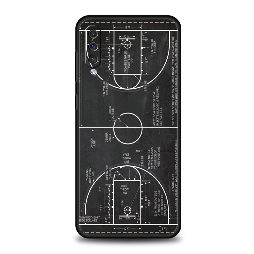 Basketball Basket Sports Phone Case for Samsung Galaxy A24 A13 A53 A73 A33 A22 A12 A02 A03 A05 A70 A50 A10 A20 5G Silicone Shell