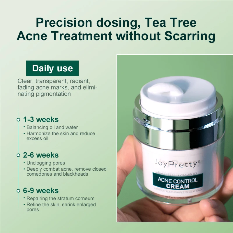 Tea Tree Pore Shrinking Facial Cream Large Pore Removal Oil Control Nourishing Smoothing Face Skin Care Beauty Health