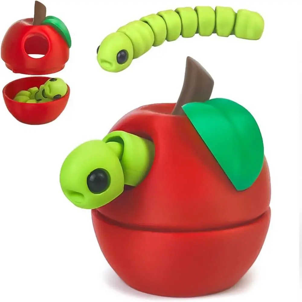 Juguete de frutas impreso en 3D con articulaciones de cuerpo completo, figura modelo móvil bonita y tonta multicolor, impresión 3D educativa
