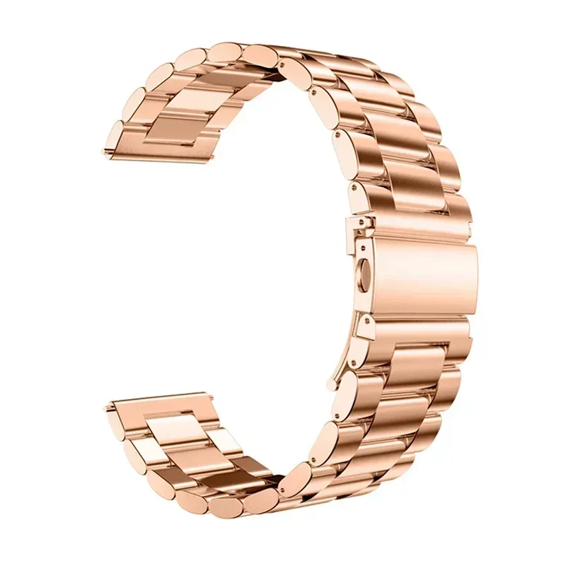 سوار فولاذي غير قابل للصدأ لساعة سامسونج جالاكسي 7/FE/6/5 pro/4/كلاسيكي 20 مللي متر 22 مللي متر سوار معدني amazfit GTS-GTR-4-3-2e-حزام صغير