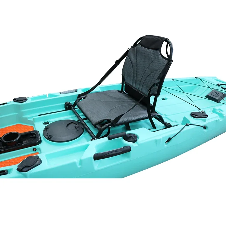 10.5ft Fishing Pedal Kayak For Fishing One Person Single Seat Kayak 11 PE CE Large Canoes To Pedal For Fishing