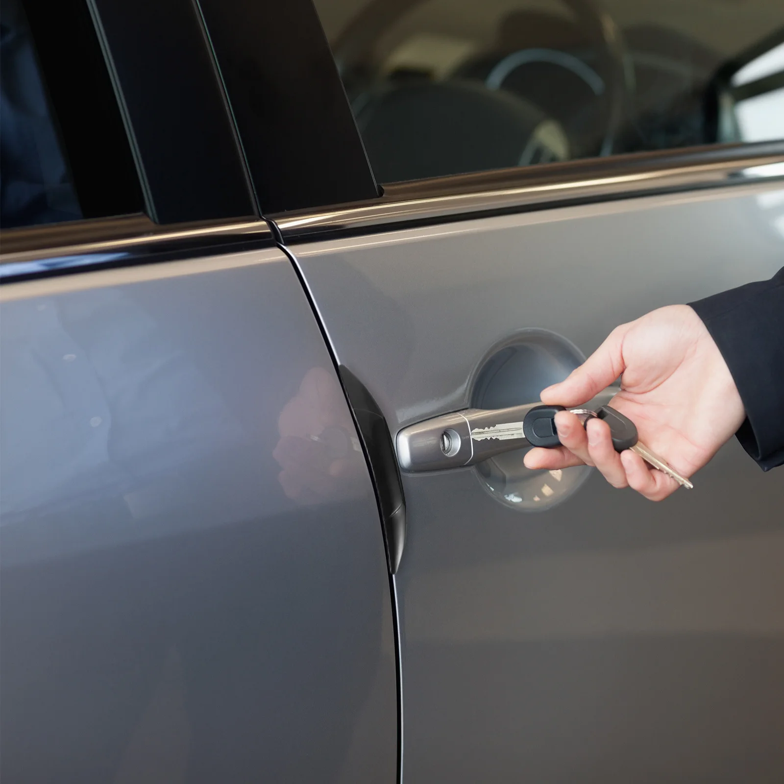 

4Pcs Car Door Protector Edge Guard Heavy Duty PVC Anti Collision Strip for Auto Door Body Trunk Impact Resistance