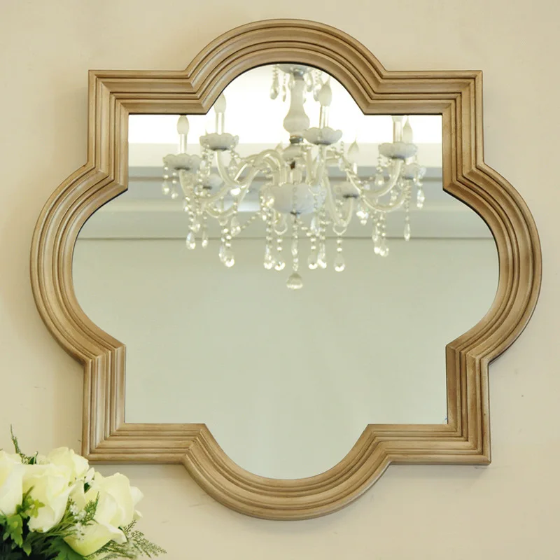 

Decorative mirror porch background wall art glass wall decoration hanging mirror makeup mirror