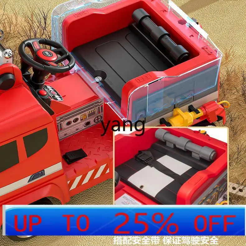 

CX Children's Electric Truck Can Sit People Children's Fire Truck Can Spray Water Parent-Child Sitting Together