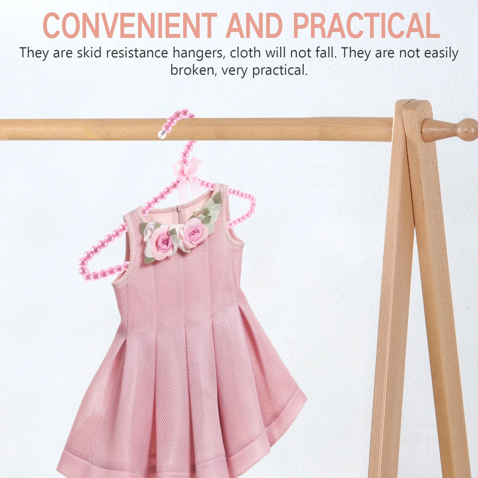 2 Pcs Coat Hangers Mini Small Clothes Hanging Children's Clothing Store Display 2pcs (30cm-pink) Baby Youth Pant