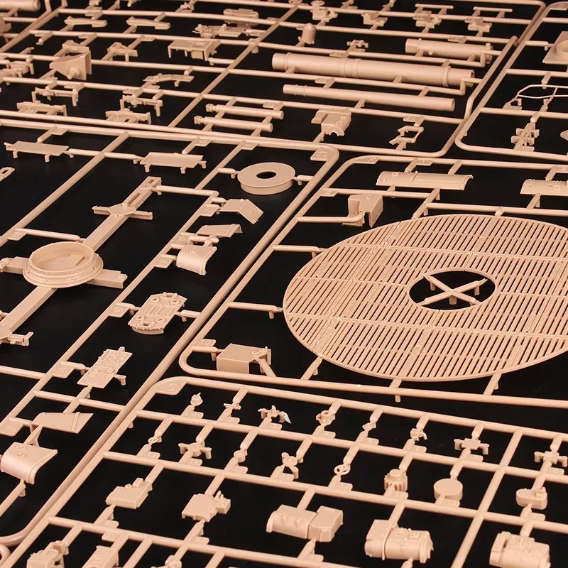 1/35  Amusing Hobby 35A020   German 128MM anti-aircraft gun with FUMG 39D radar  assembly Scale diy toys Model Kit