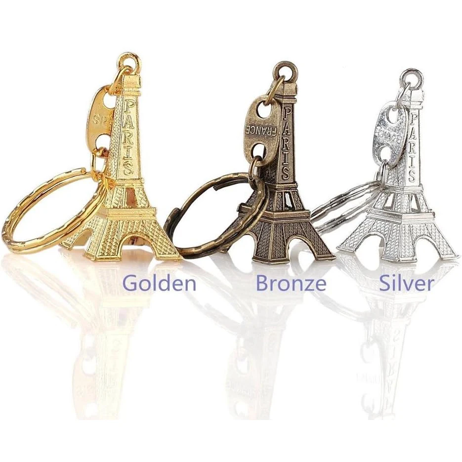 10-200Pcs Eiffel Tower Keychain For Keys Souvenirs Paris Tour Eiffel Keychain Key Chain Key Ring Decoration Key Holder