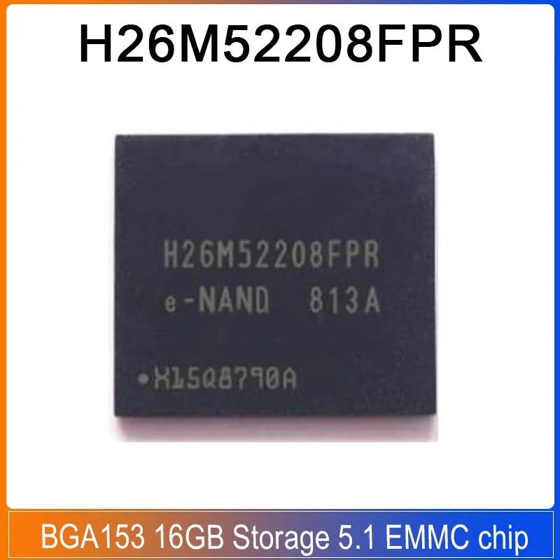 1-5pcs Chip BGA153 Chip 16GB penyimpanan ponsel Chip perpustakaan Hard Disk IC versi 5.1 EMMC Chip dalam persediaan