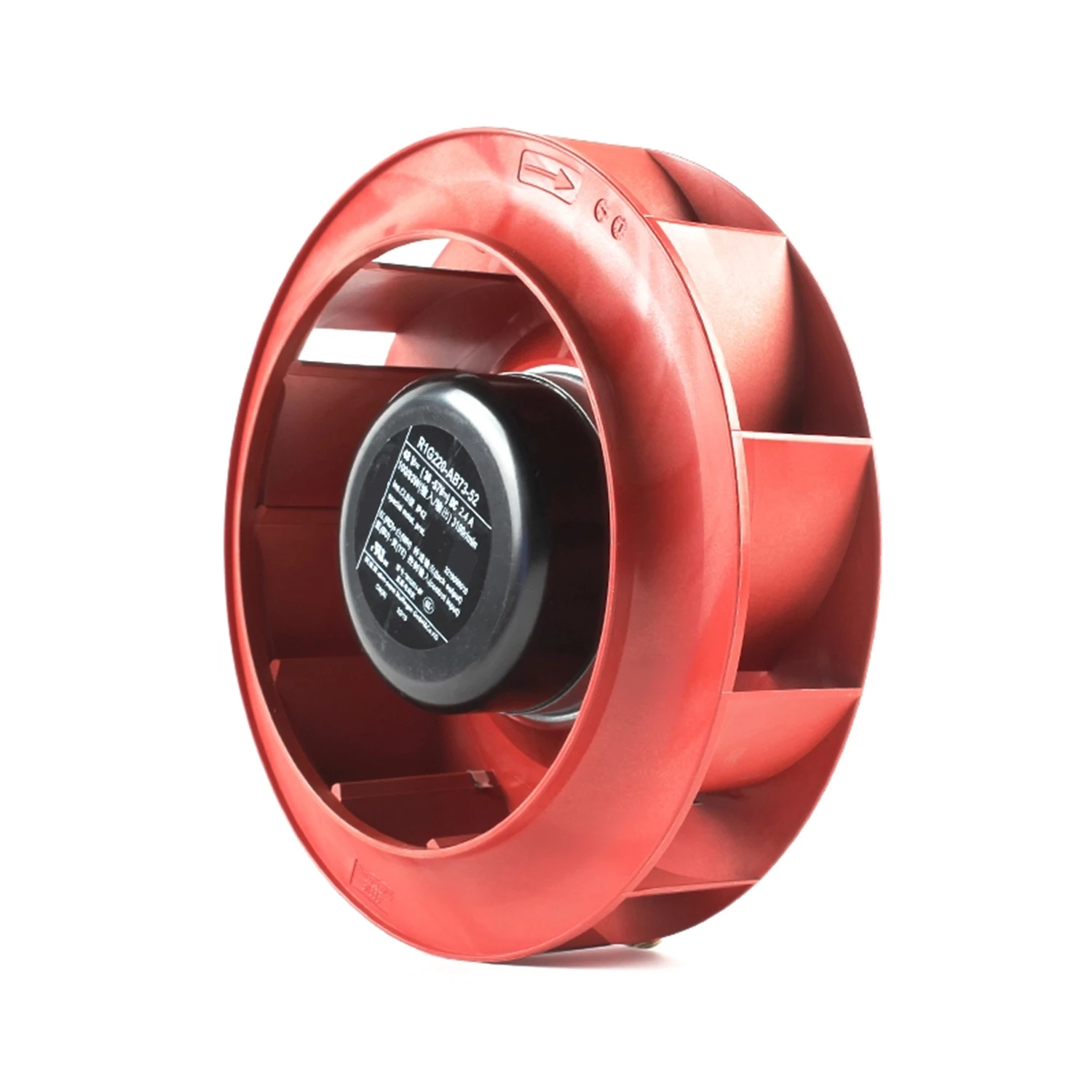 R1G220-AB73-52 48V 2.4A 100W φ220mm *71mm Diameter 22cm 3100RPM Ball-Bearing Centrifugal Cooling Fan