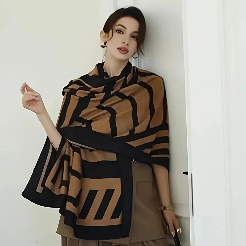 Modny bawełniany lniany lekki szal damski Ultra miękki oddychający szal Lato Jesień Zima Codzienne użytkowanie Modne akcesoria podróżne