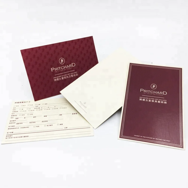 

50 0.Zhang.Custom.Luxury note card custom compliment slips printing in shanghai