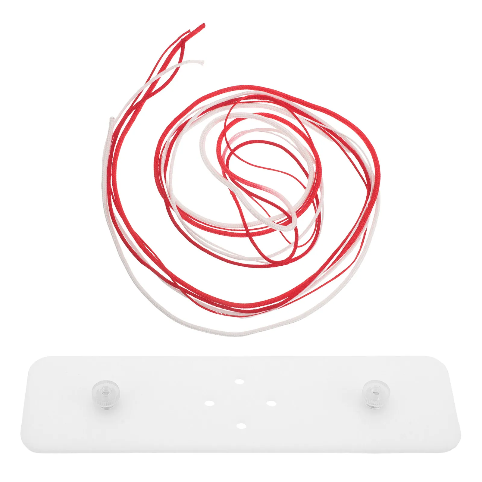 Surgical Knot Practice Board Compact Knot Tying Simulator High Visibility Dual Color Cord Students Residents Beginners