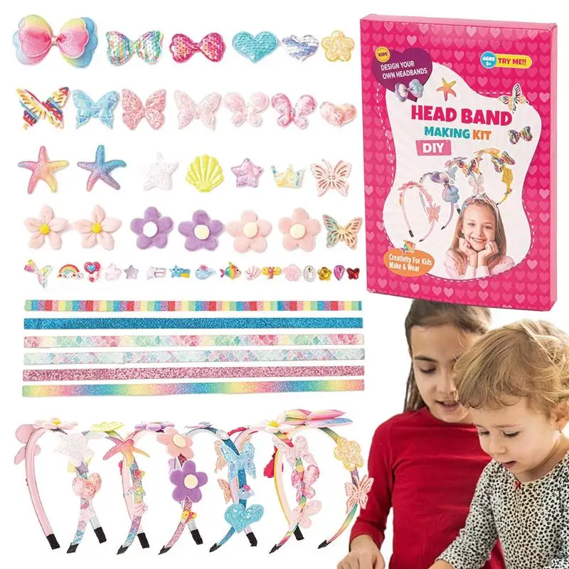 

DIY Headbands For Girls DIY Headband Kit With 6 Bands Fun Headband Making Kit Make Your Own Headbands For Girls Kids