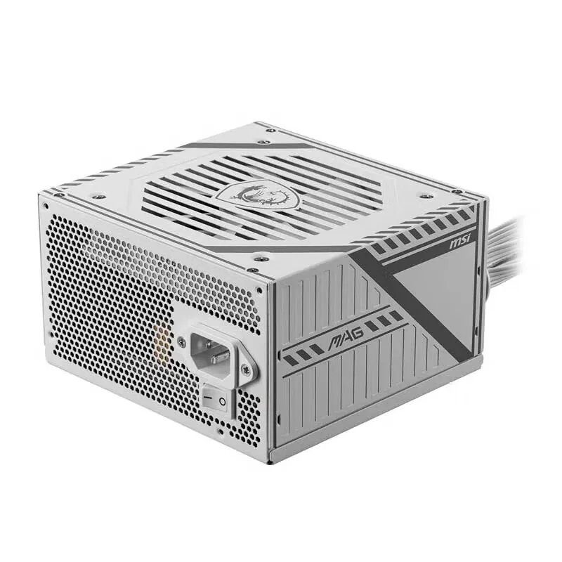 MSI MAG A650BNL أبيض 80PLUS مزود طاقة برونزي |   الكابلات المسطحة، الكفاءة العالية، التشغيل الصامت