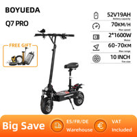BOYUEDA Q7Pro Escooter 3200W Dual Motor 52V19AH Battery Dual Drive 10 Inch Adult E-Scooter Silent Tire Foldable Electric Scooter