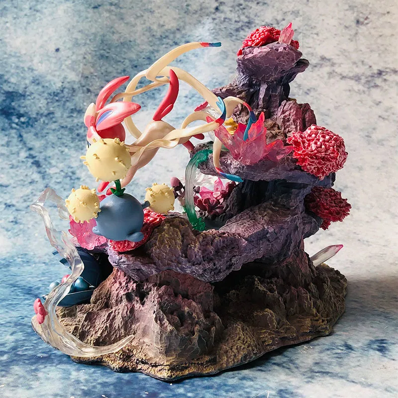 Nowe figurki Pokemon Eeveeornament Vaporon Flareon Espeon Umbreon Leafeon Glacion Sylveon Jolteon Blind Box, figurki akcji, prezenty urodzinowe