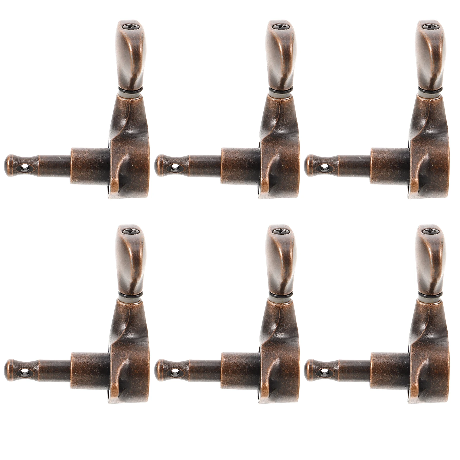 

6pcs Copper Alloy Guitar Tuning Pegs Vintage Durable Replacement Parts Acoustic Electric Bridge Pins Left Right Handed