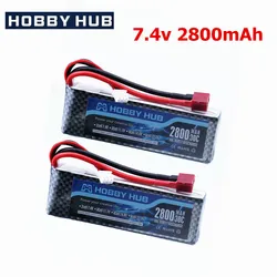 For Wltoys 144001 Car 2s 7.4V 2800mAh Upgraded Lipo Battery T Plug For Wltoys 1/14 144001 RC Car Boat Lipo Battery Parts