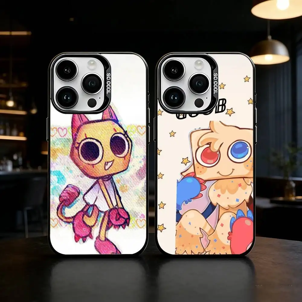 

Cartoon Goob Dandys World Phone Case For iPhone 17 16 15 14 13 12 11 Pro Max Plus Silver Matte Black Cover