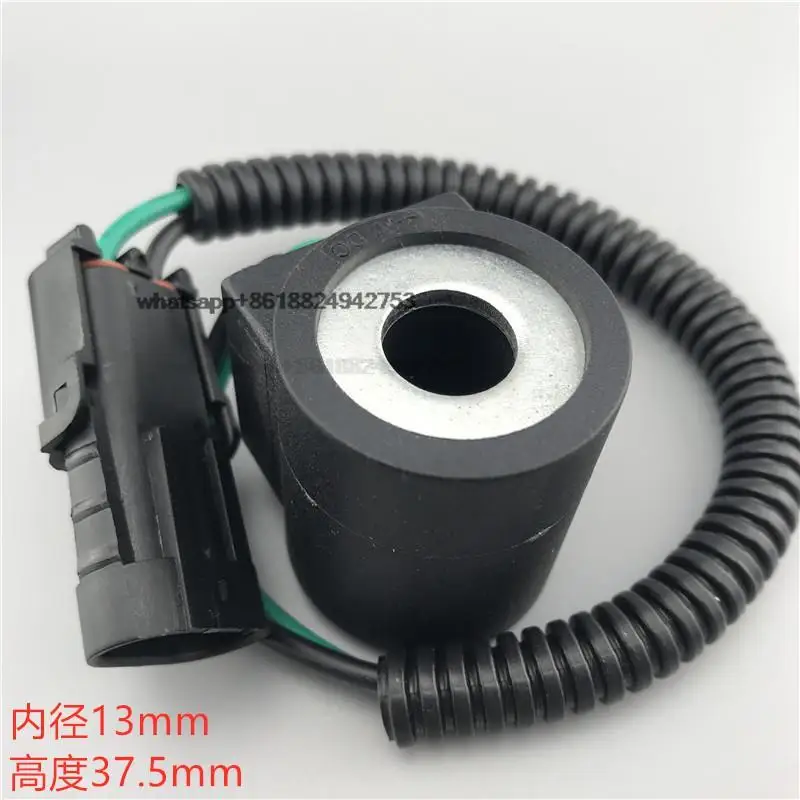 for Shanhe Intelligent SWE 60/70N9 Pilot Solenoid Valve Coil Excavator Solenoid Valve Coil DC12V 24V